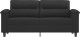 vidaXL Sofa 2-osobowa, czarna, 140 cm, tapicerowana mikrofibrą 3