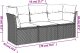 vidaXL vidaXL 3-częściowa sofa do ogrodu, z poduszkami, szara, polirattanowa 2