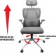 Krzesło biurowe kontrast Fotel biurowy ergonomiczny obrotowy regulowany szary 9