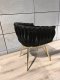 Lugano Krzesło tapicerowane Lugano TRECCIA BLACK VELVET GOLD 4