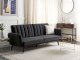 Beliani Sofa rozkładana czarna VIMMERBY 2