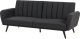 Beliani Sofa rozkładana czarna VIMMERBY 3