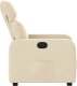 vidaXL Fotel rozkładany, kremowy, obity tkaniną 7