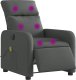 vidaXL vidaXL Rozkładany fotel masujący, elektryczny, ciemnoszary, tkanina 3