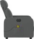 vidaXL vidaXL Rozkładany fotel masujący, elektryczny, ciemnoszary, tkanina 10