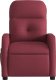 vidaXL vidaXL Rozkładany fotel masujący, elektryczny, winna czerwień, tkanina 8