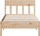 vidaXL Rama łóżka bez materaca, 100x200 cm, lite drewno sosnowe 4