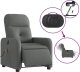 vidaXL vidaXL Rozkładany fotel masujący, elektryczny, ciemnoszary, tkanina 4