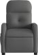 vidaXL vidaXL Rozkładany fotel masujący, elektryczny, ciemnoszary, tkanina 7