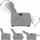 vidaXL vidaXL Podnoszony fotel masujący, elektryczny, rozkładany, jasnoszary 5