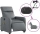 vidaXL Rozkładany fotel masujący, elektryczny, szary, sztuczna skóra 6