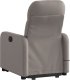 vidaXL vidaXL Podnoszony fotel masujący, rozkładany, kolor taupe, tkanina 4