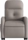 vidaXL vidaXL Podnoszony fotel masujący, rozkładany, kolor taupe, tkanina 8