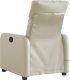 vidaXL Rozkładany fotel masujący, elektryczny, kremowy, sztuczna skóra 5