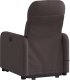 vidaXL vidaXL Podnoszony fotel masujący, rozkładany, ciemnobrązowy, tkanina 4
