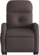vidaXL vidaXL Podnoszony fotel masujący, rozkładany, ciemnobrązowy, tkanina 8