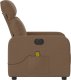 vidaXL Rozkładany fotel masujący, elektryczny, brązowy, tkanina 10