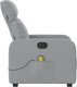 Triton Rozkładany fotel masujący, elektryczny, jasnoszary, tkanina 10