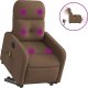 vidaXL Podnoszony fotel masujący, elektryczny, rozkładany, brązowy 2