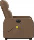 vidaXL Podnoszony fotel masujący, elektryczny, rozkładany, brązowy 9