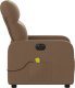 Triton Rozkładany fotel masujący, elektryczny, brązowy, tkanina 9