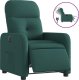 vidaXL Elektryczny fotel rozkładany, ciemnozielony, obity tkaniną 2