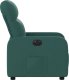 vidaXL Elektryczny fotel rozkładany, ciemnozielony, obity tkaniną 9
