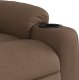 vidaXL Fotel rozkładany, brązowy, obity tkaniną 8