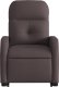 vidaXL Podnoszony fotel rozkładany, ciemnobrązowy, obity tkaniną 8
