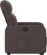 vidaXL Podnoszony fotel rozkładany, ciemnobrązowy, obity tkaniną 9