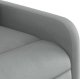 vidaXL Rozkładany fotel masujący, jasnoszary, obity tkaniną 9