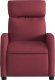 vidaXL Rozkładany fotel masujący, winna czerwień, obity tkaniną 7
