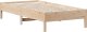 vidaXL vidaXL Rama łóżka bez materaca, 75x190 cm, lite drewno sosnowe 6