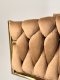 Lugano Krzesło plecione Lugano fotel TRECCIA BEIGE VELVET GOLD 12