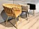 Lugano Krzesło plecione Lugano fotel TRECCIA BEIGE VELVET GOLD 5