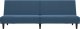 vidaXL 2-osobowa kanapa, niebieska, tapicerowana aksamitem 4