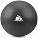 Meteor Piłka fitness 75CM Z POMPKĄ CZARNA żółte logo (31134) 1