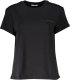 Patrizia Pepe T-SHIRT DAMSKI Z KRÓTKIM RĘKAWEM PATRIZIA PEPE CZARNY L 1