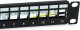 Equip Equip Patchpanel 12x Cat6A 10" FTP 1HE Keystone Montage   sw 4