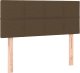 vidaXL Łóżko kontynentalne z materacem, ciemnobrązowe, 120x190 cm 7