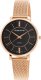 Zegarek Rubicon Zegarek Rubicon RNBE51 damski różowe złoto czarny . 1