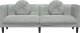 vidaXL vidaXL Sofa 3-osobowa z poduszkami, jasnoszara, aksamit 4