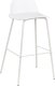 Beliani Zestaw 4 krzeseł barowych biały MORA 3