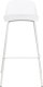 Beliani Zestaw 4 krzeseł barowych biały MORA 4