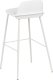 Beliani Zestaw 4 krzeseł barowych biały MORA 5