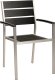 Beliani Zestaw ogrodowy stół i 6 krzeseł czarny VERNIO 3