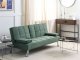 Beliani Sofa rozkładana zielona ROXEN 3