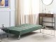 Beliani Sofa rozkładana zielona ROXEN 4