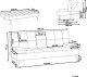 Beliani Sofa rozkładana zielona ROXEN 9