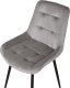 Beliani Zestaw 2 krzeseł do jadalni welurowy szary MELROSE 6